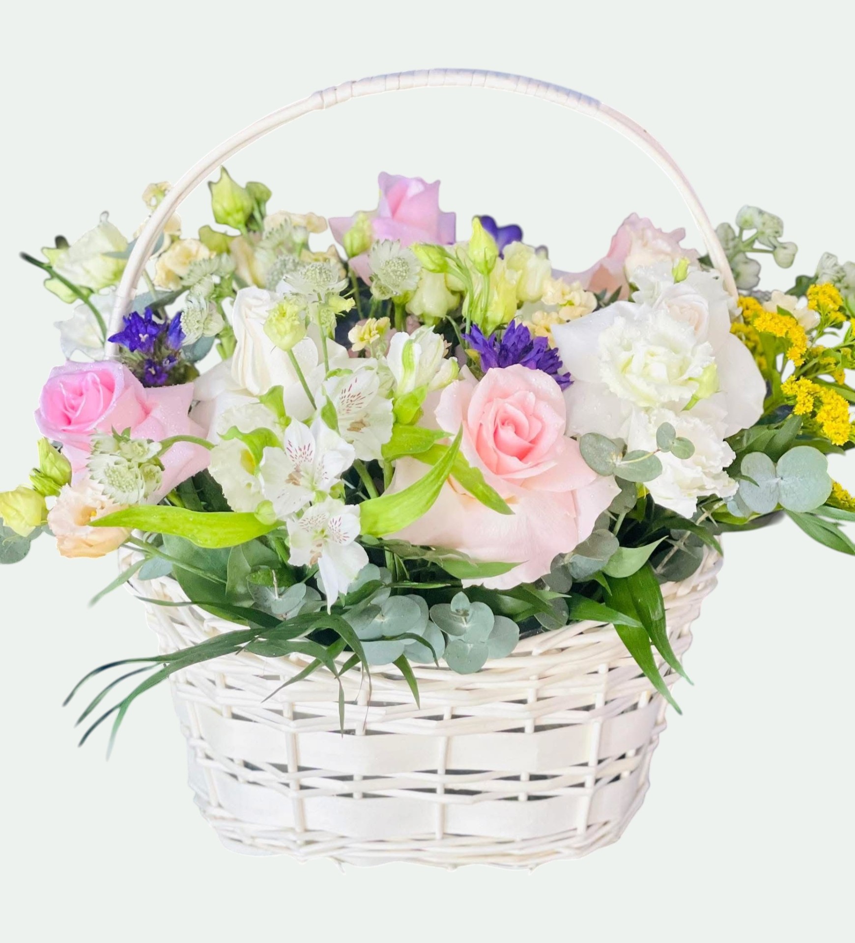Coș Pastel de Primăvară